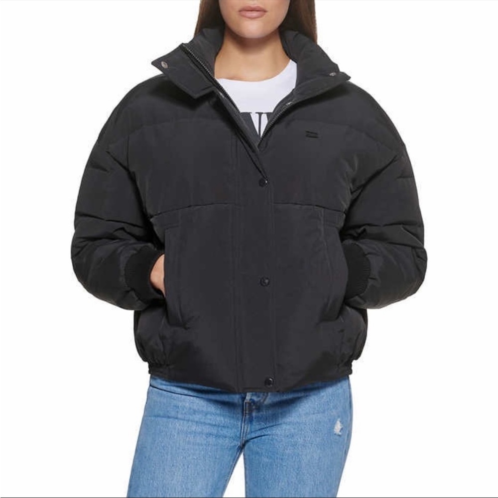 Levi's Ladies' Cinched Puffer Jacket - BLACK